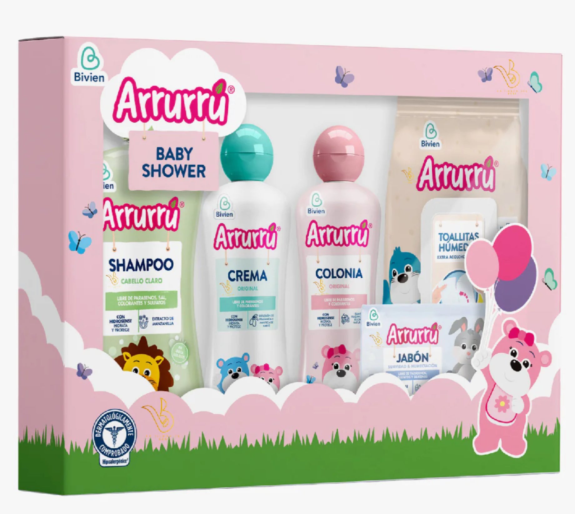 Estuche Baby Shower Azul / Rosado