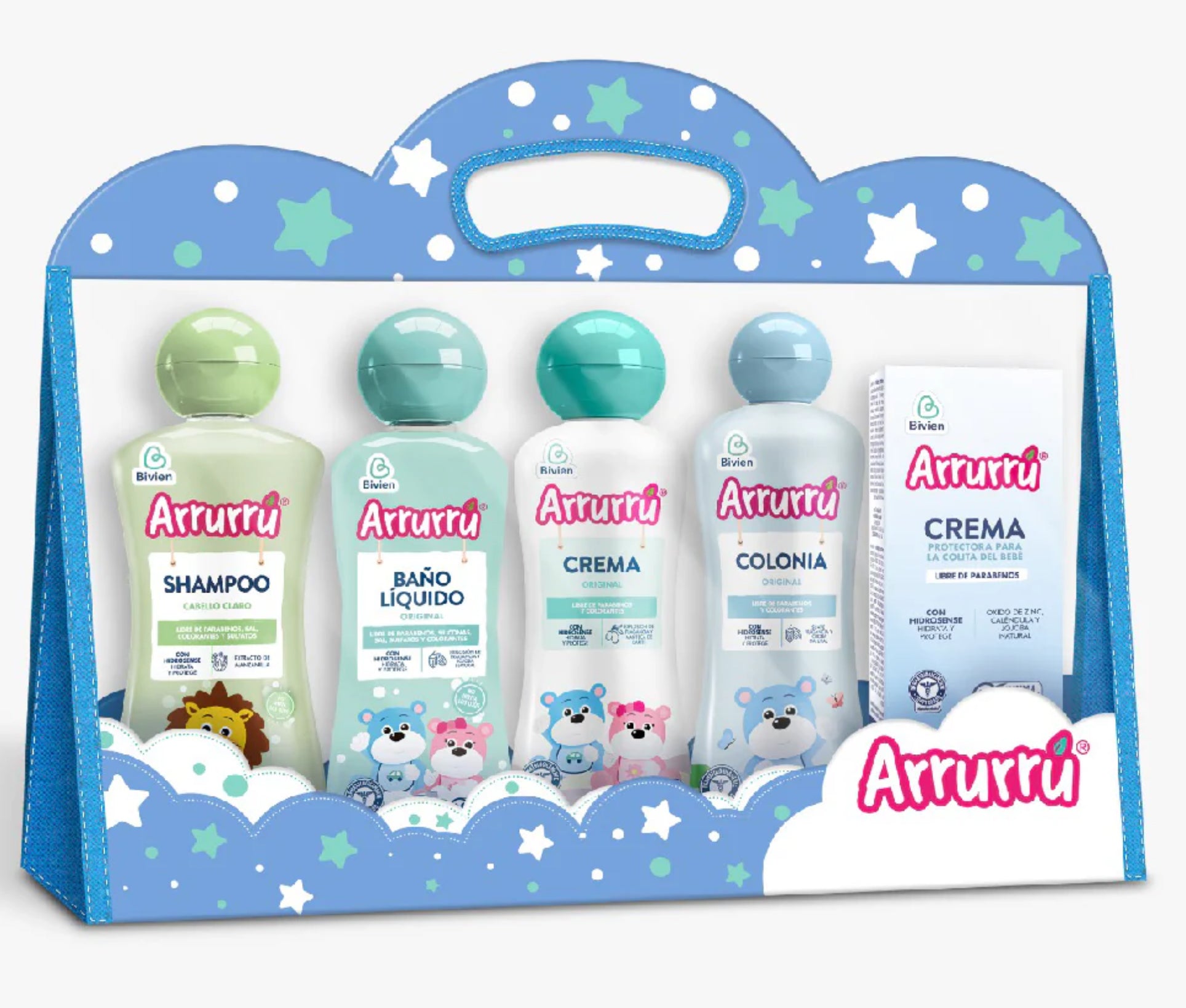 Arrurru Kit Abuelita Rosado y Azul