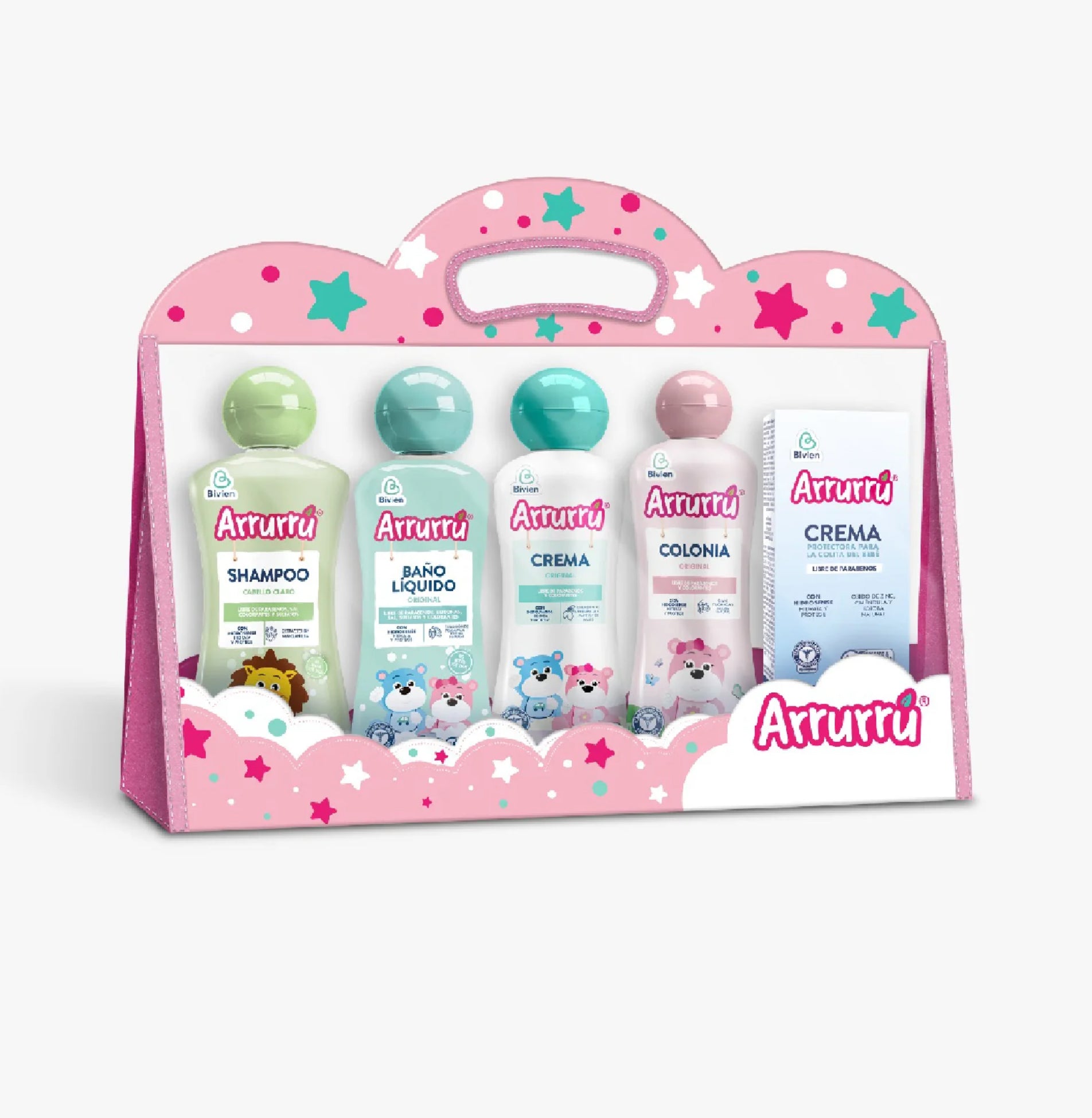 Arrurru Kit Abuelita Rosado y Azul