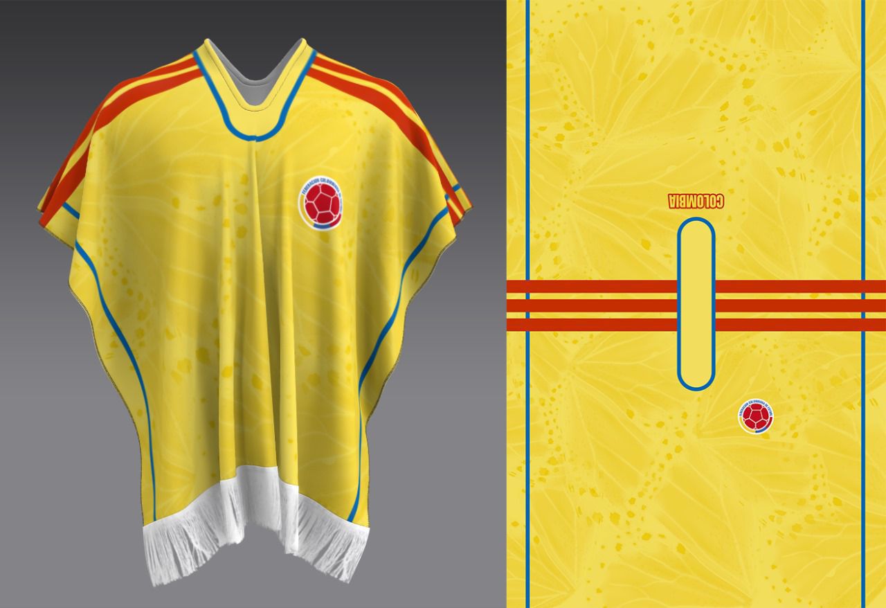 Colombian Soccer Poncho – Tricolor Edition (Limited Design)