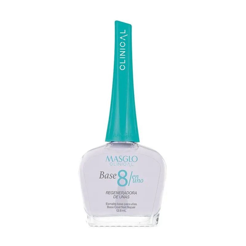 MASGLO Clinical Total Care 8 in 1 Nail Base – Clear Finish