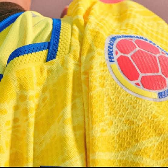 Colombia Yellow Soccer Jersey – Player Version Short Sleeve