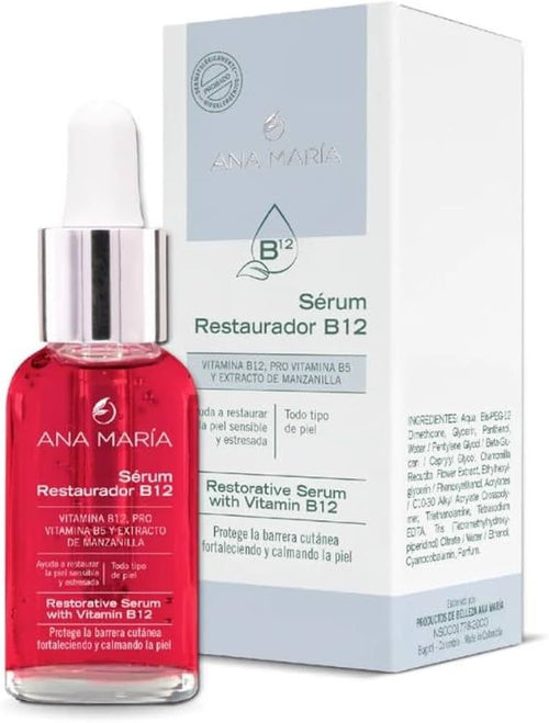 Ana Maria Vitamin B12 Restorative Facial Serum – Hydrating & Soothing Skin Care Serum