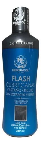Colombian Hair Cream Herbacol Flash Dark Brown Hair Color 240 ml