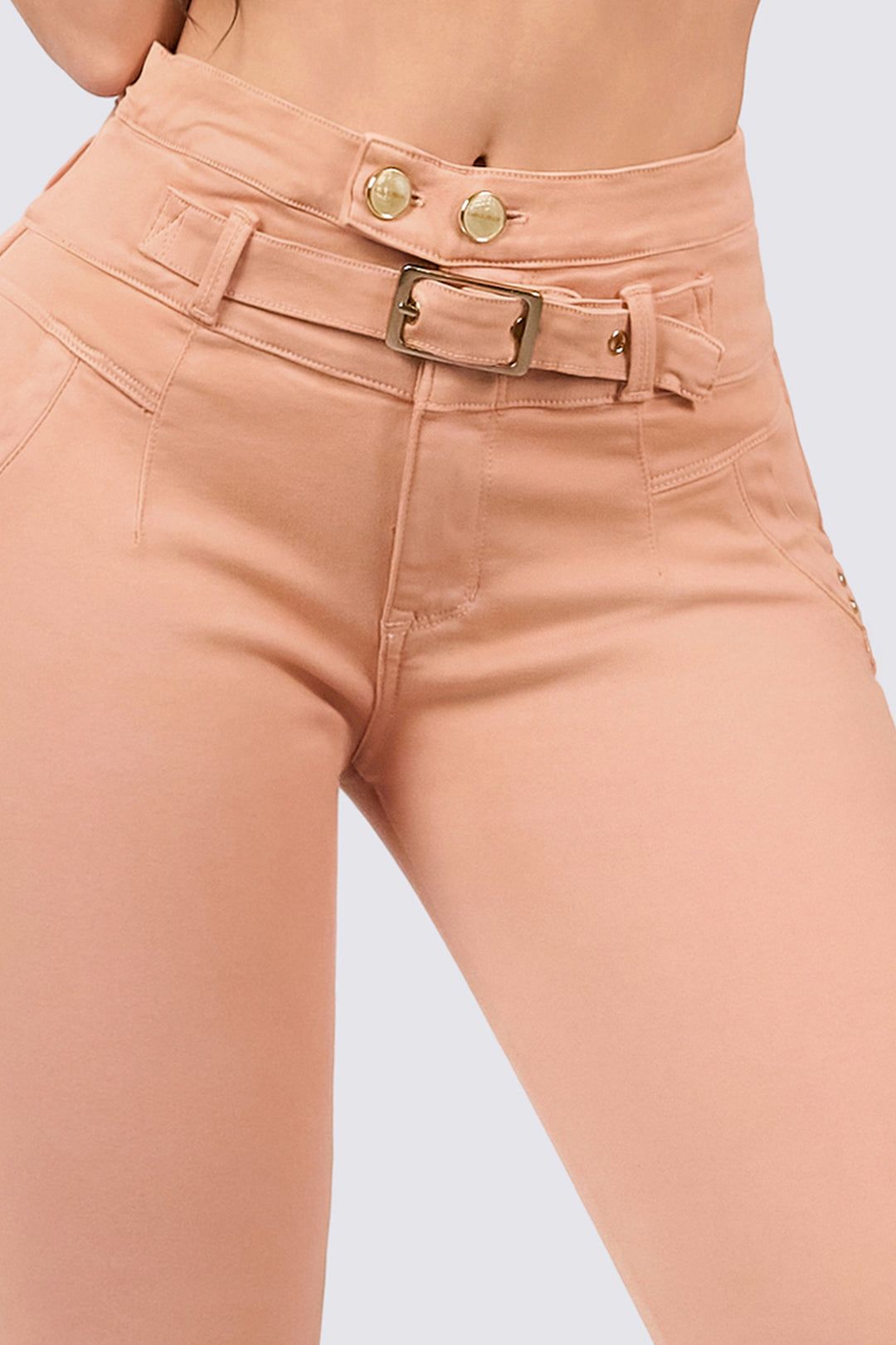 Colombian Skinny Jeans Push Up – High Waisted Peach Skin Stretch Ref 7093