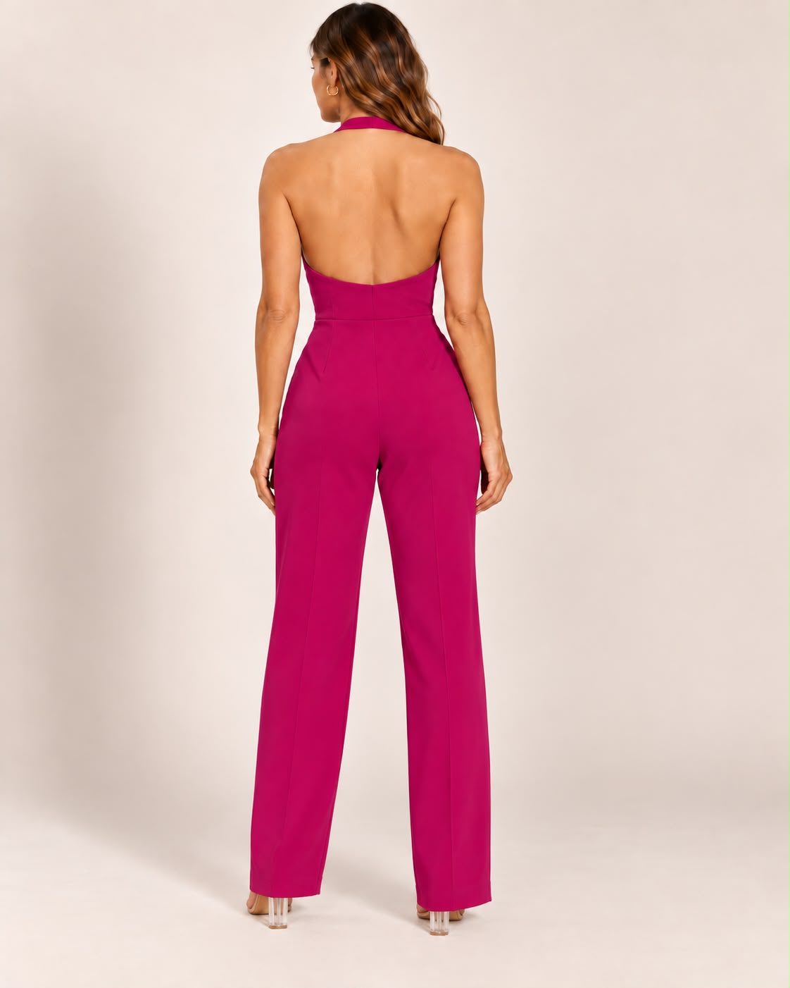 Ref. Valentina Halter Neck Wide Leg Jumpsuit