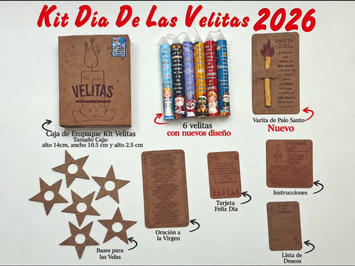Colombian Día de las Velitas 2026 – Decorative Candle Set