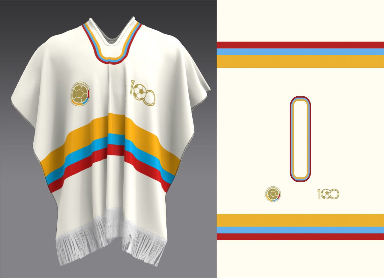Colombian Soccer Poncho – Tricolor Edition (Limited Design)