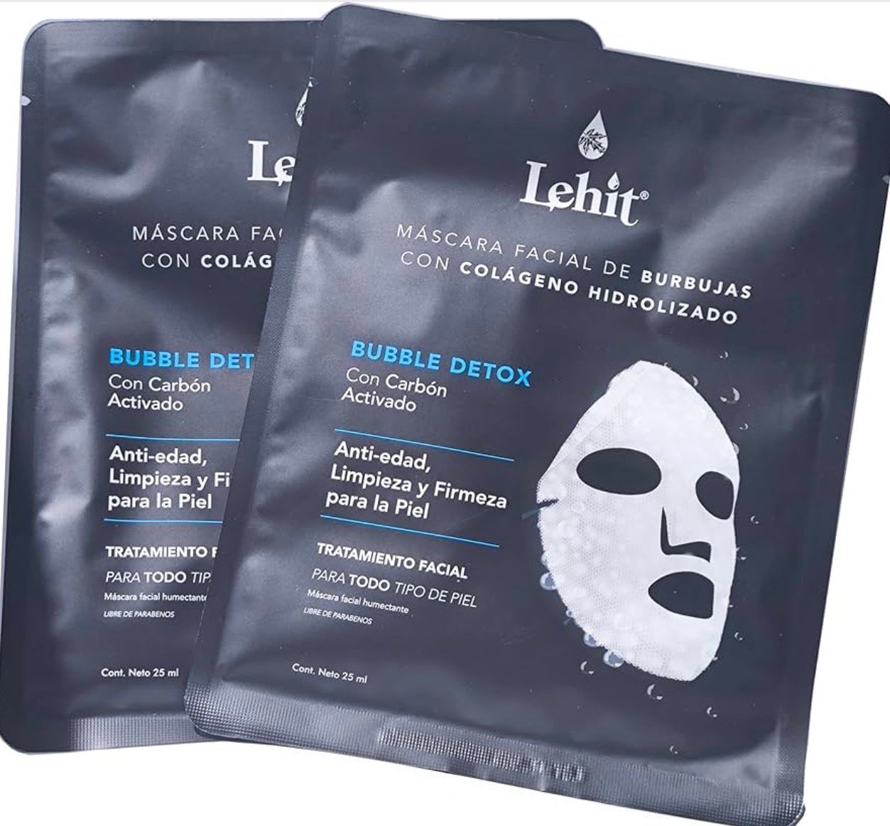 Bubble Facial Mask with Collagen & Charcoal – Hydrating Formula