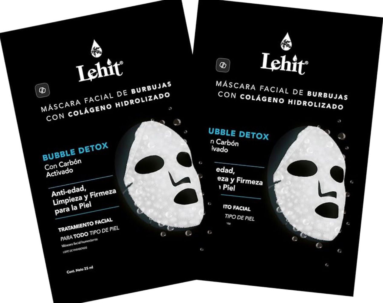 Bubble Facial Mask with Collagen & Charcoal – Hydrating Formula
