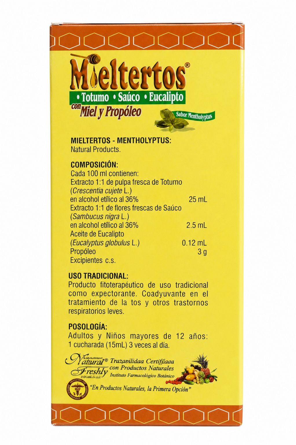 Mieltertos Original 240 mL – Honey, Propolis &amp; Botanical Blend