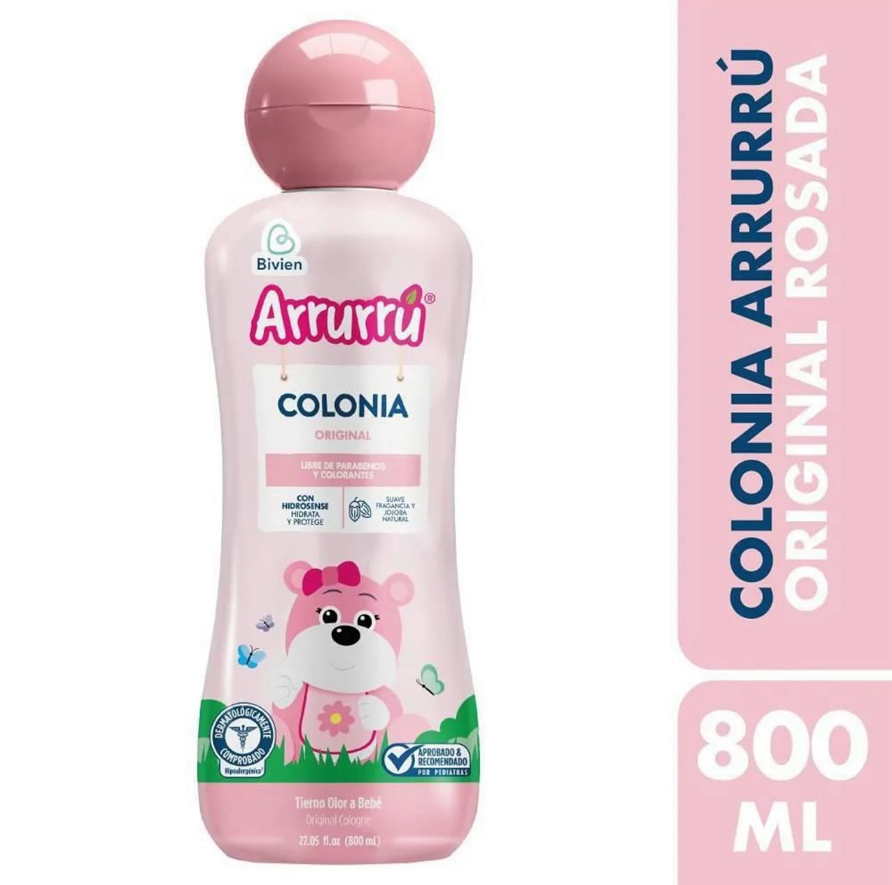 Arrurrú Original Cologne 800ml – Soft Clean Scent
