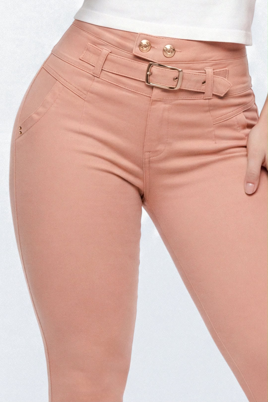 Colombian Skinny Jeans Push Up – High Waisted Peach Skin Stretch Ref 7093