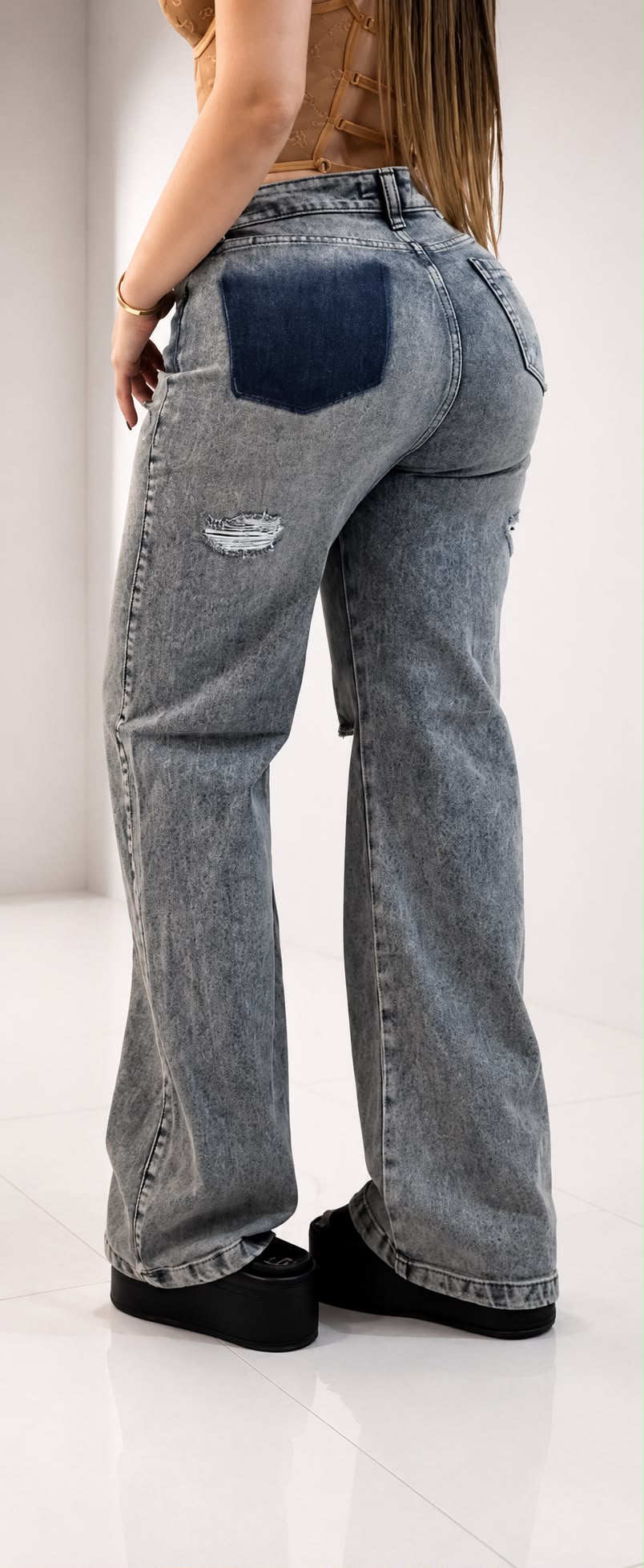 Colombian 7006 Flare Jeans – High Waist Light Stretch Denim