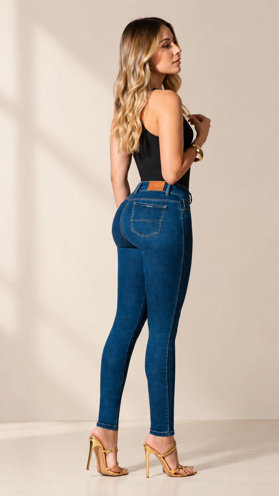 Colombian Ref 7270 Skinny High Waist Jeans  Stretch
