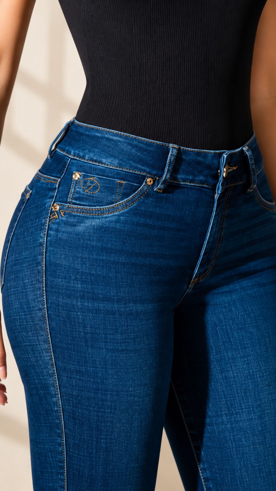 Colombian Ref 7270 Skinny High Waist Jeans  Stretch