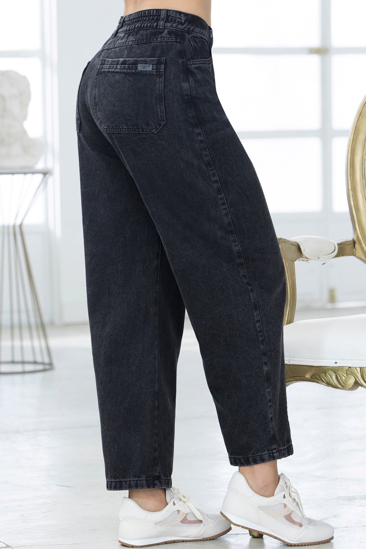 Colombian High Waist Barrel Jeans – Rigid Denim