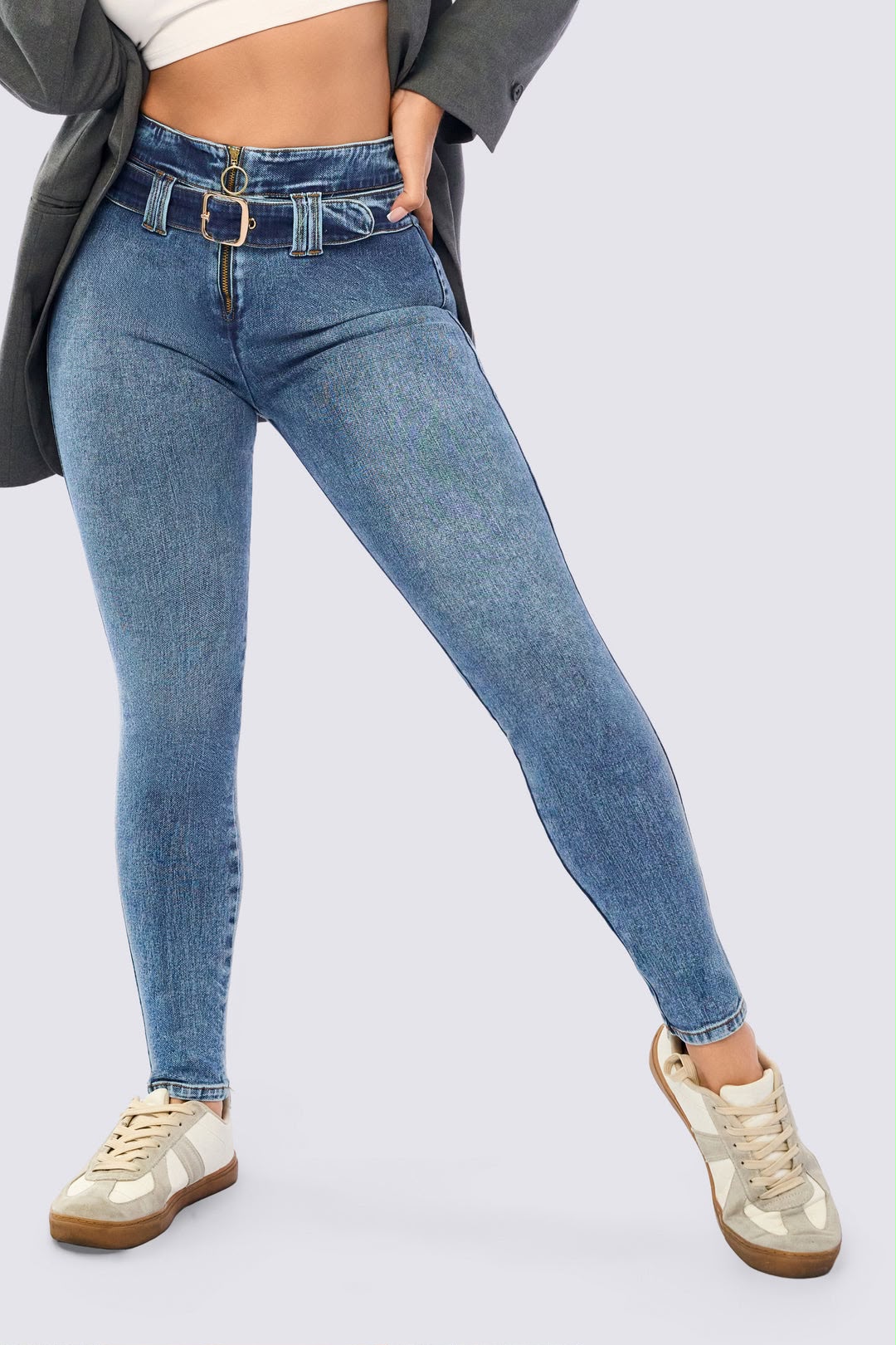 Colombian Ref. 7065 High Waist Skinny Jeans – Stretch Denim