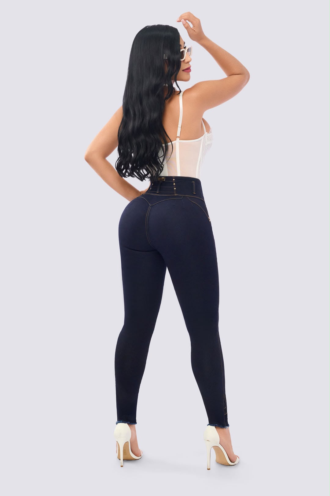 Colombian Ref. 7123 High Waist Skinny Jeans – Stretch Denim